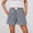 Navy, variant on Dolkfu Shorts for Women Wide Leg Plaid Elastic Waist Shorts Comfy Loose Black Womens Shorts L