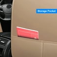 thumbnail image 2 of Car Seat Covers for Nissan Sentra Versa Note Maxima Xterra, Wear-resistant Pu Leather Auto Cushion Protector, 5-Seats Front Rear Seat Full Set Beige, 2 of 13