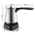 thumbnail image 4 of Coffee Maker 5-cup Coffee Maker With Anti Scalding Handle Dual Protection System 600ML Large Capacity Stainless Steel Modern Coffee Maker 5 Cup black, 4 of 4