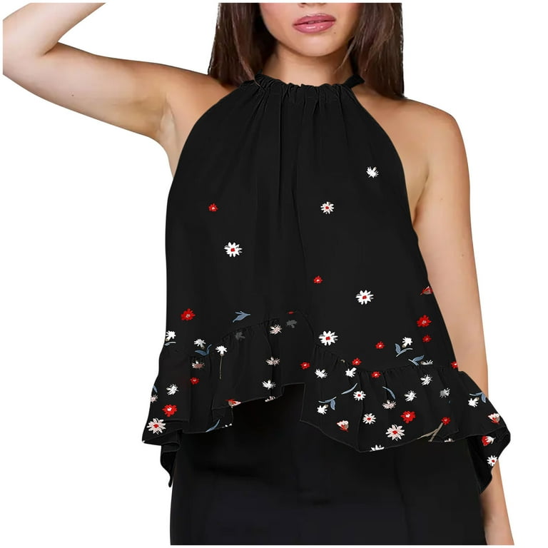 Jjayotai Camisole Tops for Women, Women's Adjustable Tie Neckline