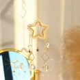 thumbnail image 3 of CSChome Sun Catcher Shiny Glitter Pendant with Good Refraction Effect Sparkling Light Wrapped Pentagram Faux Crystal Design Balcony Decoration, 3 of 7
