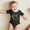 Black, variant on Boys Bodysuits New Year Romper Cute Letter Print Outfit Set for Baby Boy Clothing Comfortable Jumpsuit for Stylish Party Attire