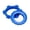 Blue, variant on Bicycles Center Lock Adapter with Lock Rings Bicycles 44mm Hubs Center Lock Conversion Spacers Bicycles Accessories