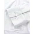 thumbnail image 7 of TiaoBug Mens Latin Tango Rumba Dance Outfit Long Sleeve Shiny Rhinestones Leotard with Flared Pants White XL, 7 of 7