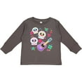 thumbnail image 3 of Inktastic Day of the Dead Owl Sugar Skulls and Guitar Boys or Girls Long Sleeve Toddler T-Shirt, 3 of 5