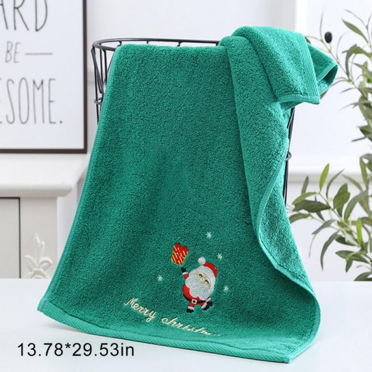 Christmas Hand Towels for Bathroom Kitchen Towel Decorative Set 29.5 inch x 13.8 inch Holiday Decor Dish Bath Towels Fingertip Towel Ultra Soft and