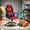 Red, variant on BIQWBIC Gaming Chair Massage Game Chair with Massage Lumbar Support PU Leather Rolling Swivel Computer Desk Chair for Home Office