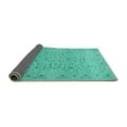 thumbnail image 2 of Ahgly Company Indoor Rectangle Persian Turquoise Blue Traditional Area Rugs, 5' x 7', 2 of 4