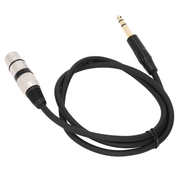6.6ft (2M) 6.35mm (1/4 Inch) Male to XLR 3-Pin Female Balanced Audio Cable - Gold-Plated Oxidation-Resistant Connector, Metal Shielded Low-Noise Mic Cord with Soft PVC Jacket & Tail Buffer