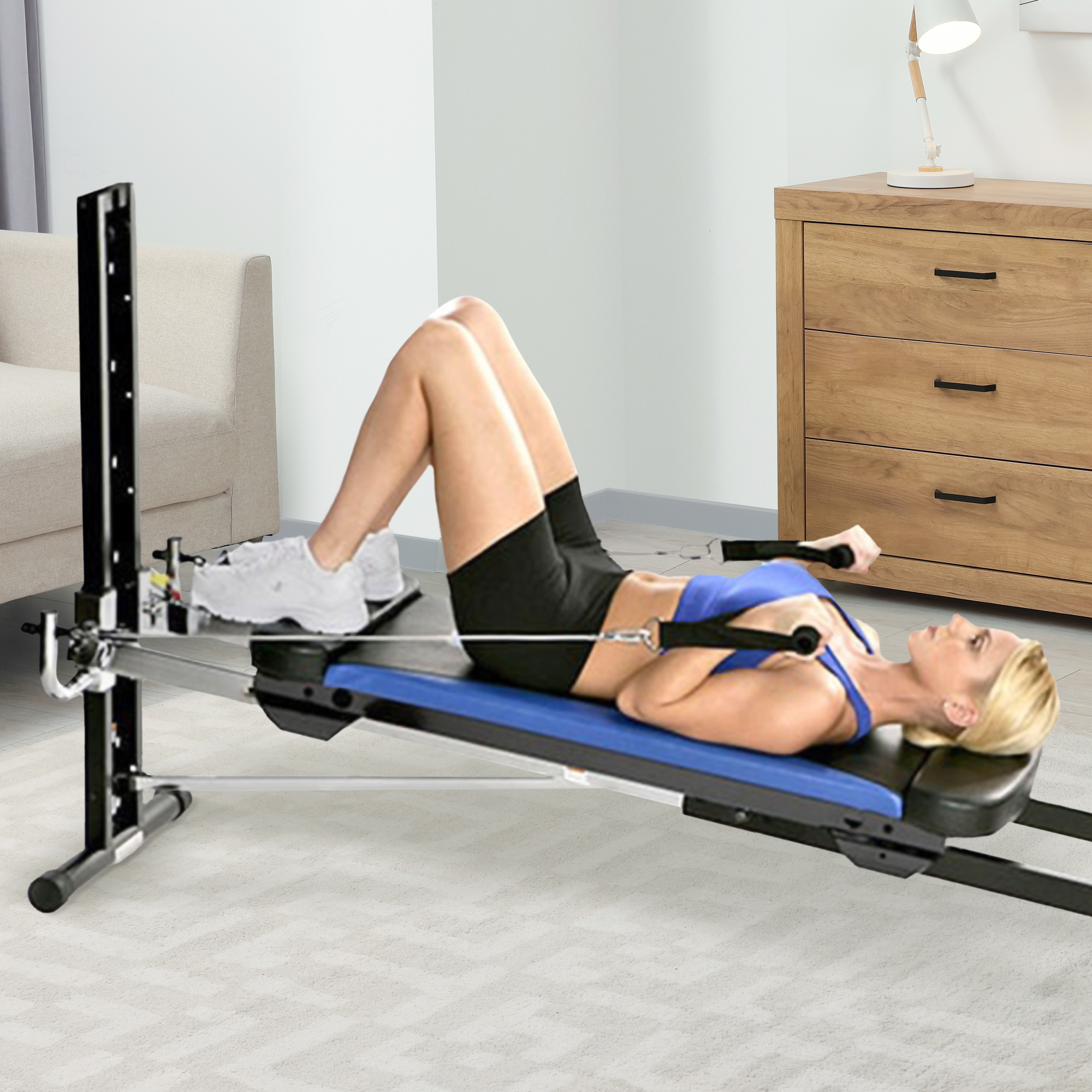 Total Gym XLS Men/Women Universal Fold Home Gym Workout Machine Plus Accessories - image 4 of 11