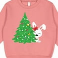 thumbnail image 3 of Inktastic Christmas Bunny, White Bunny, Christmas Tree, Xmas Toddler Sweatshirt, 3 of 4