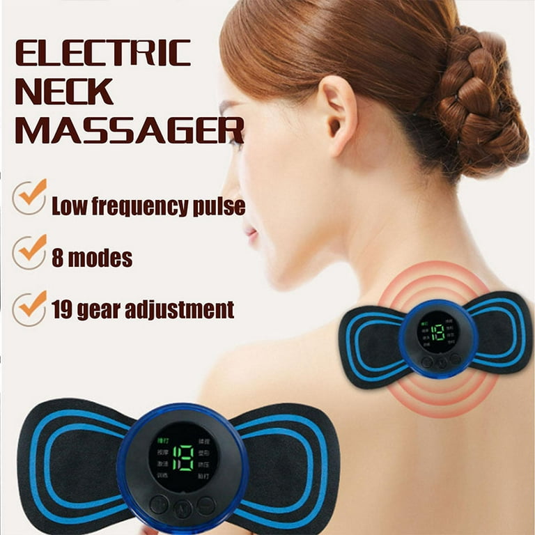 Portable Neck Relief: Microcurrent Pulse Neck Massager with 42° Heat, 6  Massage Modes, and 7 Intensity Levels