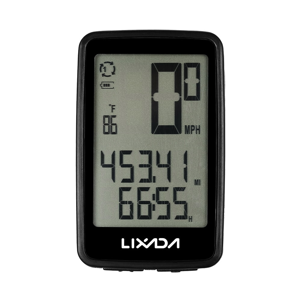 VGEBY Bike Odometer Wireless Bicycle Computer Speedometer Cycling Odometer Riding Accessory with Mount and Sensor 