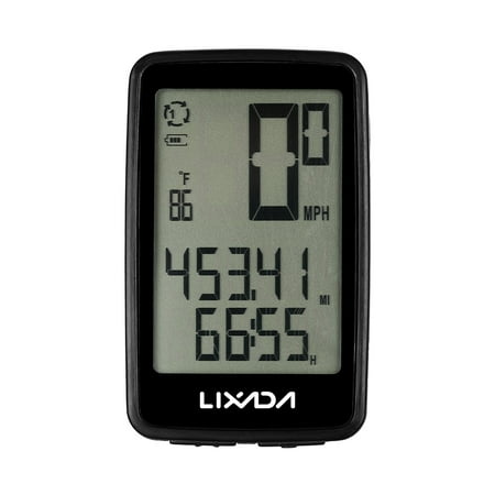 Lixada USB Rechargeable Wireless Bike Cycling Computer with Bicycle Speedometer