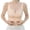 A1#-Beige, variant on Front Closure Full Coverage Wireless Bra for Women, Thin Fixed Cup Seamless Bra with Adjustable Straps, Smooth Daily