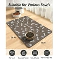 thumbnail image 7 of WEISIPU Pet Feeding Mat Absorbent Dog Food Mat Quick Dry Dog Placemat Puppy Water Bowl Mat Pet Supplies, 7 of 7