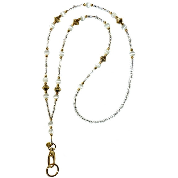 Super Slim Style Fashion Women's Beaded Lanyard 34", Breakaway and Non Breakaway Available, for Keys, Badge Holder