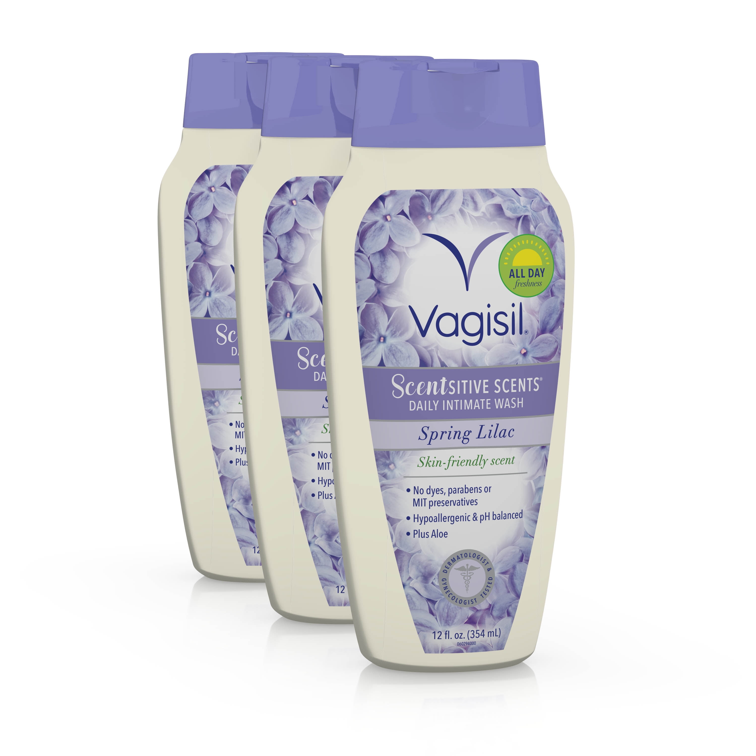 Vagisil Scentsitive Scents Feminine Wash, Spring Lilac Scent, 12 fl. oz