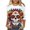 A19 Multicolor, variant on Xdegoge Day of the Dead Shirts for Women Dia De Los Muertos 3/4 Sleeve Shirt Sugar Skull Plus Size Crew Neck Tunic Tops Winter Cozy Casual Sweatshirts