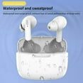 JINGYANG Bluetooth 5.0 TWS Earbuds, Wireless for iPhone, Android, Kids School Use, IPX5, White