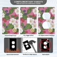 thumbnail image 3 of Yayeee Duplex Wall Plate 1-Gang 4.5"x2.7" Home Receptacle Light Switch Decorative Outlet Cover, White Flowers, 3 of 7
