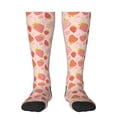 thumbnail image 2 of Lsque Strawberry Printed Crew Socks Men's Women's LightWeight Thin Casual Calf Socks ,Knee High Socks,Cotton Socks, 2 of 9