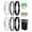 6pcs (black,grey,white), variant on Garbage Can Bands Cord Lord Design Adjustable Large Trash Can Rubber Bands Fits 8-33 Gallon Trash Cans Multifunction Bands Litter Box Bands for Kitchen Tables Picnic Party
