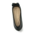 thumbnail image 2 of Victoria K Women's Faux Leather Roll Bow Ballerina Flats, 2 of 5