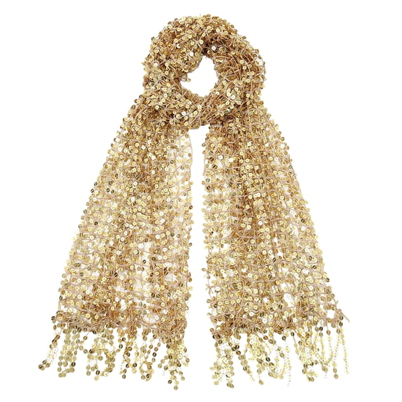 COOLHOOD Sparkling Scarf Embroidered Veil Lace Wrap For Bride Bridesmaids Evening Event Celebrations