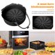 thumbnail image 5 of Reemplazo de la bandeja para hornear de silicona Revestimiento de la freidora de aire del horno en forma redonda Utensilios de cocina Hugtrwg Para estrenar, 5 of 9