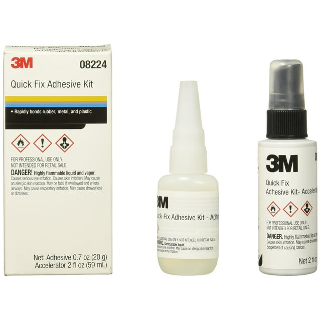 Kit adhesivo 3M Quick Fix de 20 ml/acelerador de 60 ml