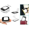 thumbnail image 5 of Lighted Desk Magnifying Glass Lamp with Light on Stand Led Portable Pocket Magnifier Visor Folding 3, 5 of 5