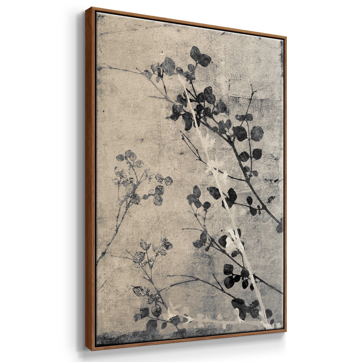 Boundless V Framed Premium Gallery Wrapped Canvas - Ready to Hang - 25 x 37 - Walnut Floating Frame