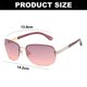 thumbnail image 2 of Gafas de sol sin marco Y2K, tendencia de moda, gafas de sol de alta gama, hechas de PC, metal, AC, 2 of 6