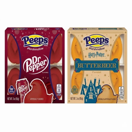 PEEPS HARRY POTTER Butterbeer Flavored Marshmallow Chicks Easter Candy Walmart Exclusive 10 ct (3.0 oz) 3 PACK PEEPS HARRY POTTER Butterbeer Flavored Marshmallow Chicks Easter Candy Walmart Exclusive 10 ct (3.0 oz) 3 PACK