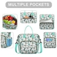thumbnail image 2 of Colorful Dinosaurs Plants Pattern Womens Lunch Box for Work,Insulated Large Lunch Bag for Tween and Teen,Loncheras Para Mujer,Leakproof Adult Lunch Bag for Work,Beach,Travel,Picnic,Camping, 2 of 7