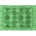 thumbnail image 1 of Ahgly Company Indoor Rectangle Abstract Emerald Green Modern Area Rugs, 7' x 9', 1 of 4