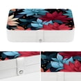 thumbnail image 4 of Fragmented Flowers Portable PU Leather Jewelry Organizer with Removable Compartment, Necklace Holder, Bracelet Holder, and Jewelry Boxes, 4 of 6