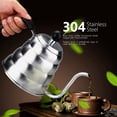thumbnail image 3 of 1.2L 304 Stainless Steel Pour Over Coffee Gooseneck Kettle Teapot for Home Cafe, 3 of 10