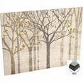 thumbnail image 2 of Neutral Vector Distressed Trees Landscape Illustration Tan & Grey, Framed Canvas Art by Pied Piper Creative, 2 of 3