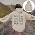thumbnail image 5 of Wovix Women's Hoodie Rose Letter Print Hooded Pullover with Pocket Sweatshirt Long Sleeve for Daily, 5 of 7