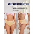 thumbnail image 3 of Women's High-Waisted Cotton Briefs - Soft Stretch Full Coverage Underwear 4-Pack, 3 of 5