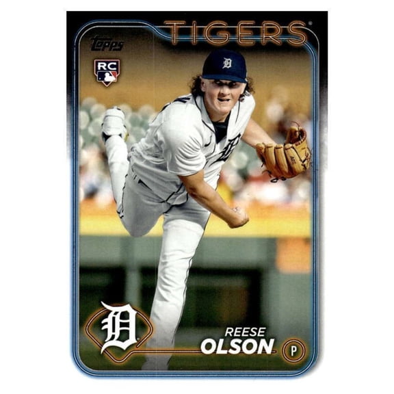 2024 Topps #308 Reese Olson RC Baseball Card NM-MT Detroit Tigers Rookie Detroit Tigers MLB Baseball Trading Card