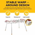 thumbnail image 4 of Christmas Santa Table Cloths for 8 Foot Rectangle Tables, Winter Xmas Snowflakes Holly Pine Tree Patio Waterproof Elastic Fitted Tablecloths, Washable Rectangular Table Cover for Camping, 4 of 8