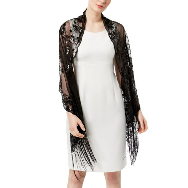 black evening wraps with sleeves