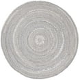 thumbnail image 2 of SAFAVIEH Braided Calvin Transitional Cotton Reversible Area Rug, Light Gray, 3' x 3' Round, 2 of 11