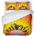 thumbnail image 1 of Juego de Ropa de Cama de 3 Piezas ABPHQTO Marruecos Deporte Fan Multitud Bandera Fútbol Twin Size, 1 of 1