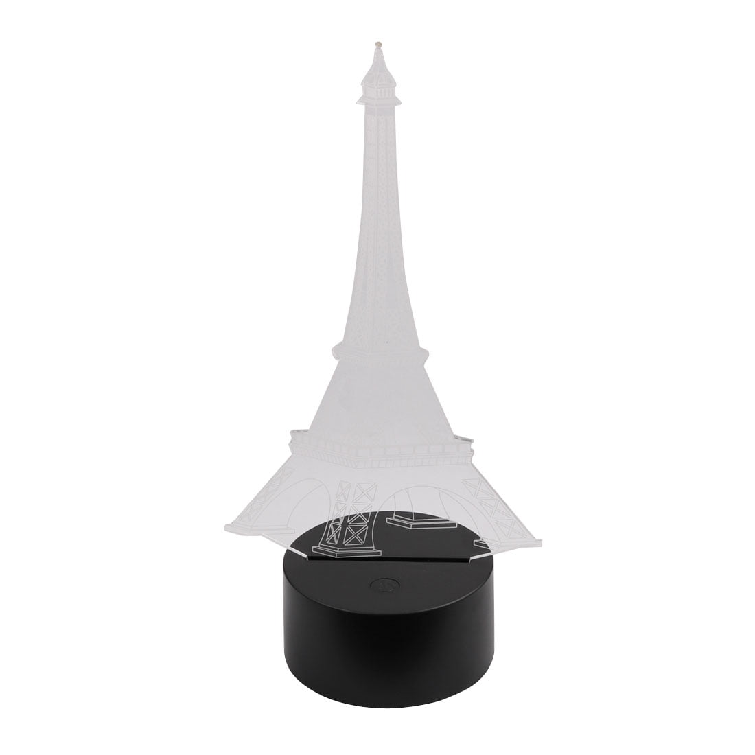 Dc 5v Eiffel Tower 3d Acrylic Led Night Light 7 Color Change Desk