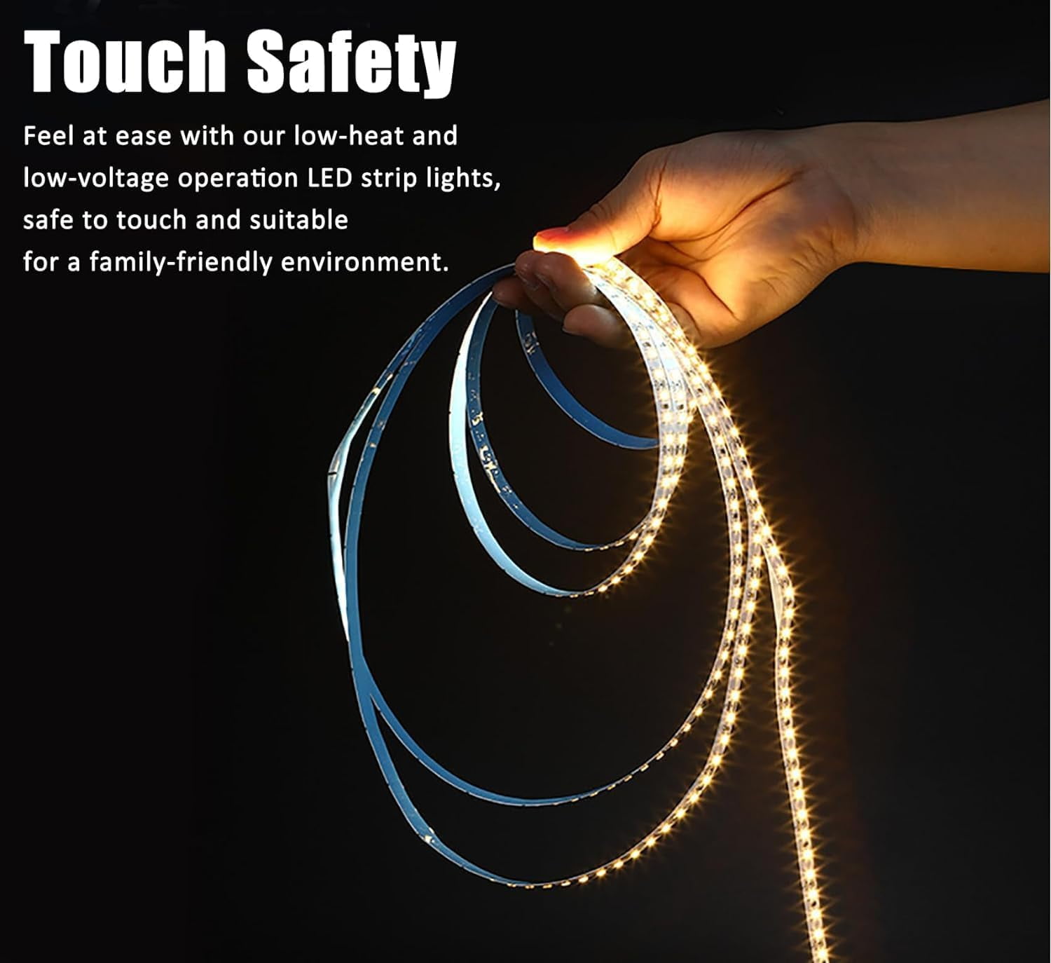 LED Strip Lights 2 M 120 LED Waterproof Flexible LED Strip Light Battery Powered Dimmable Cuttable Tape Lights Strip with Remote for Kitchen, Bedroom, Computer, TV, Birthday