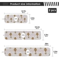 thumbnail image 4 of Coolnut 2 Pack Faucet Mat Splash Guard for Kitchen Sink,Cute Giraffe Childish 30x5 Inch Super Absorbent Microfiber Sink Protector Mat, Kitchen Sink Mat Machine Washable Kitchen Sink Accessories, 4 of 7